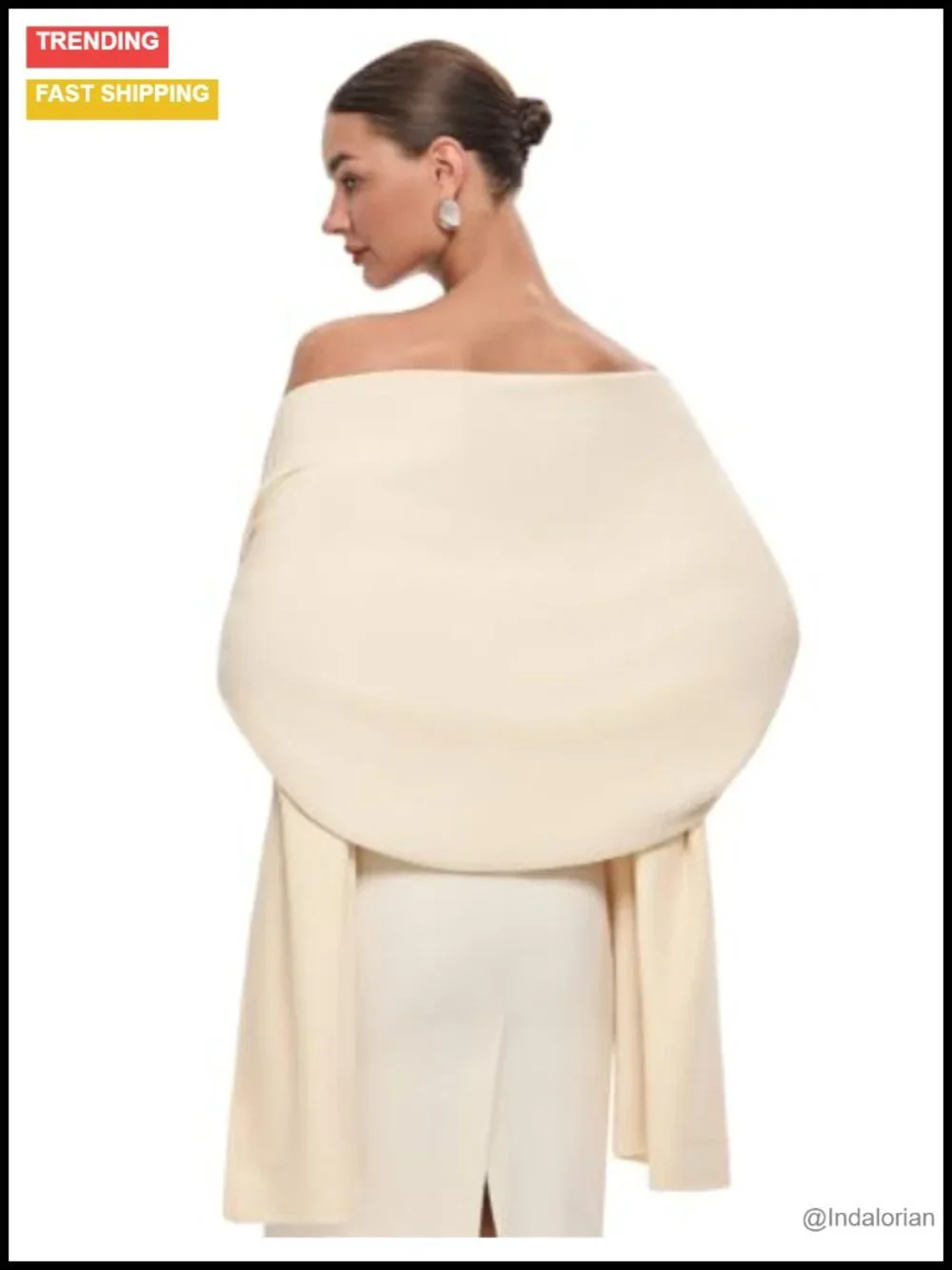 Pashmina Shawl Wrap Large Wedding Bridal Evening Scarf Thick Warm Shoulder Cover